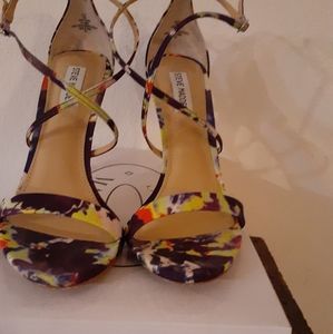 Purple Multicolored sandal Heels